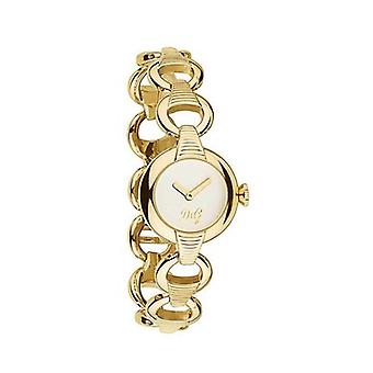 D&g pattern Quartz Analog Women Watch with Stainless Steel Gold Plated Bracelet DW0343