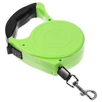 Green Pet Dog Leash Retractable Multifunctional Dog Leash for Walking 3Pcs