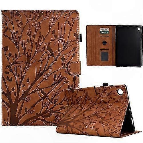 Embossed Tree Leather Tablet Case