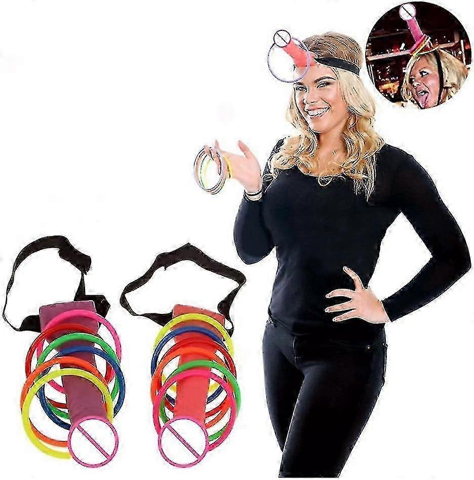 Stretch Headband Ring Toss Set