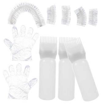 Hair Dye Applicator Bottle and Gloves Kit for Precise Root Touch Up and Even Color Application
