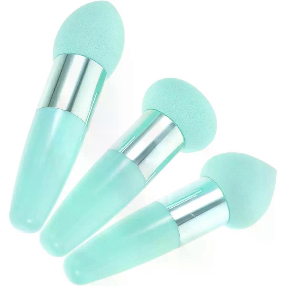 3pcs Makeup Sponge Brush Applicator Set with Pp Handle