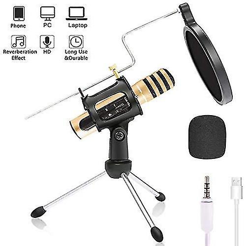 Usb Condenser Microphone - Professional Condenser Microphone Kit With Tripod For Iphoneandroid, Laptop