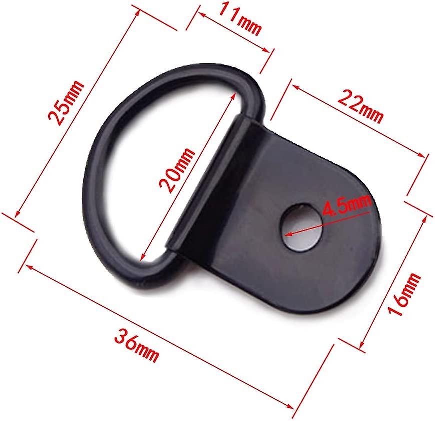 View of 20 Pieces D-ring Tie Down Rings Stainless Steel Tie Down Rings Lashing ...