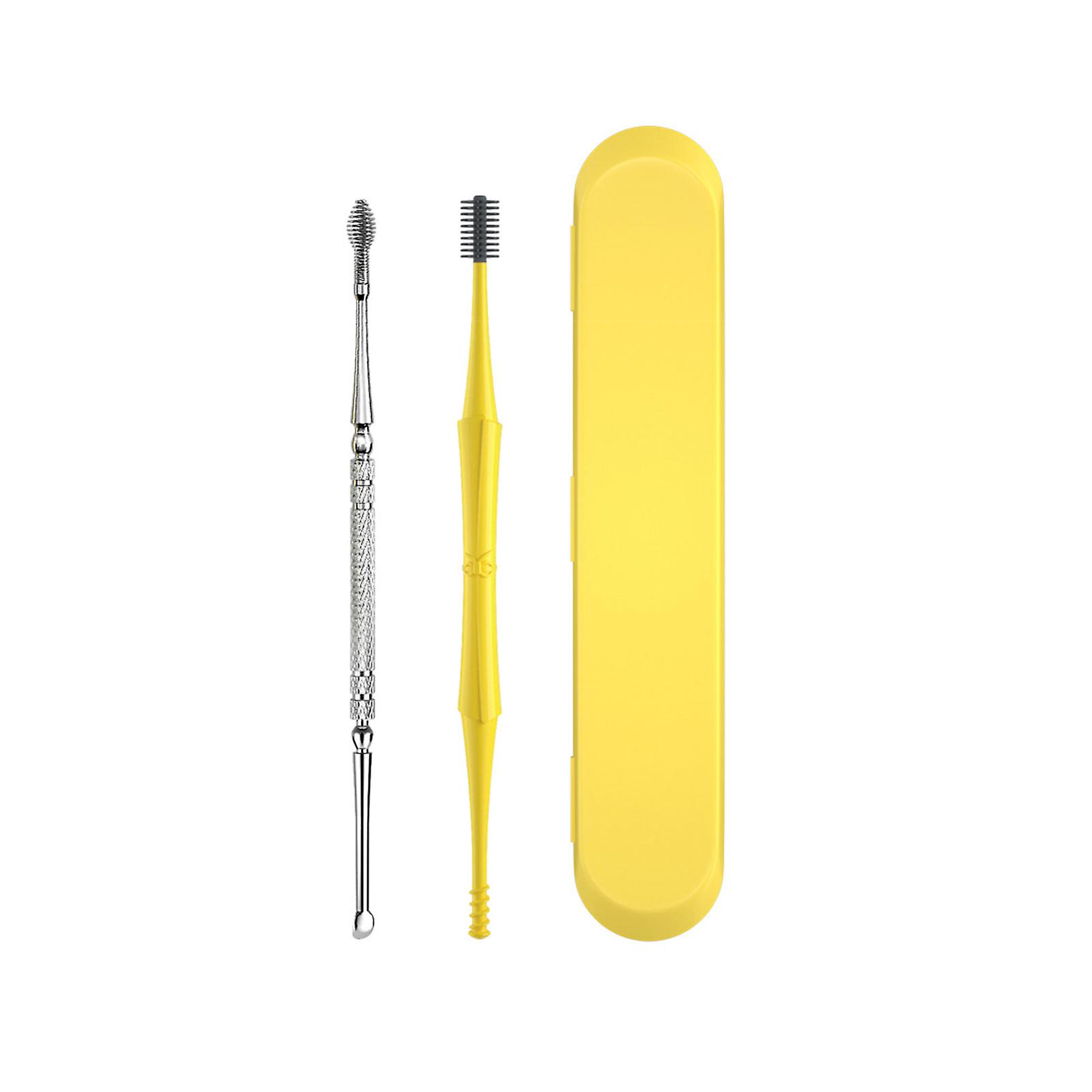 2pcs/set Dual-end Ear Pick Set Curette Ear Wax Remover