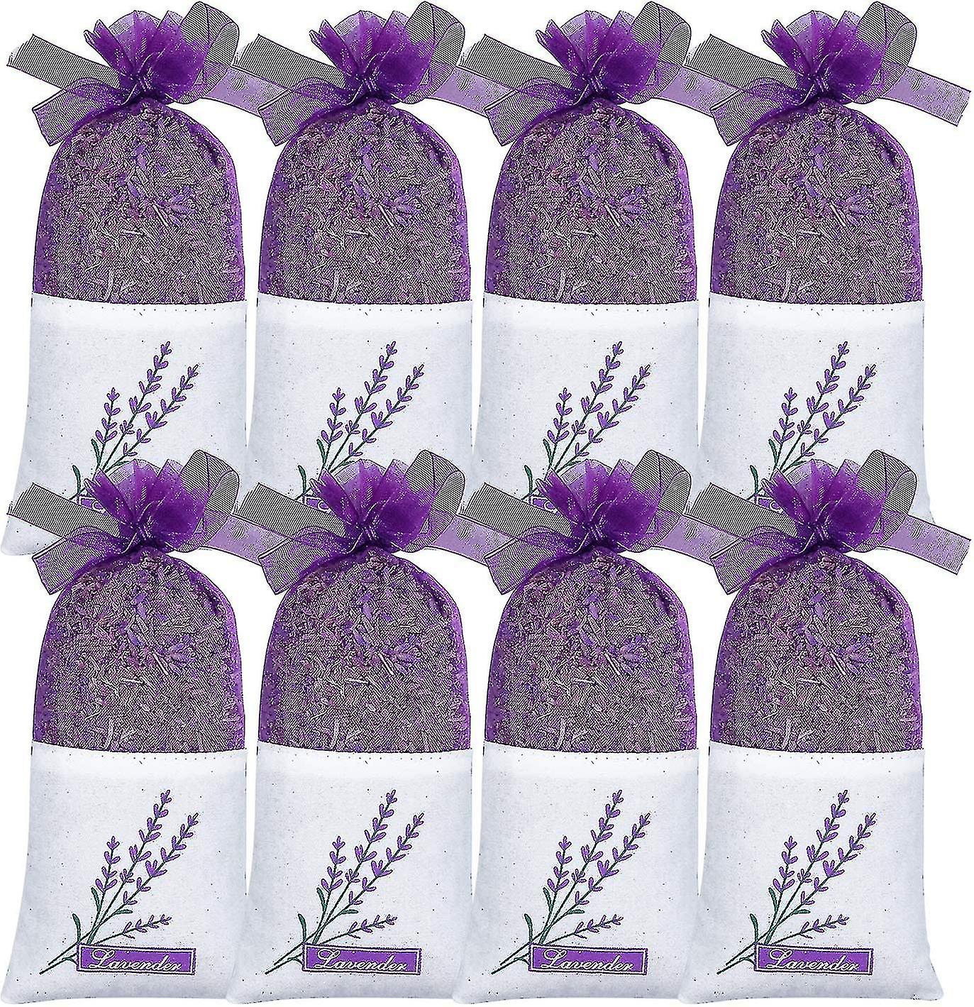 Lavender , Dried Lavender 8 Pack Compatible With Closets, Ers
