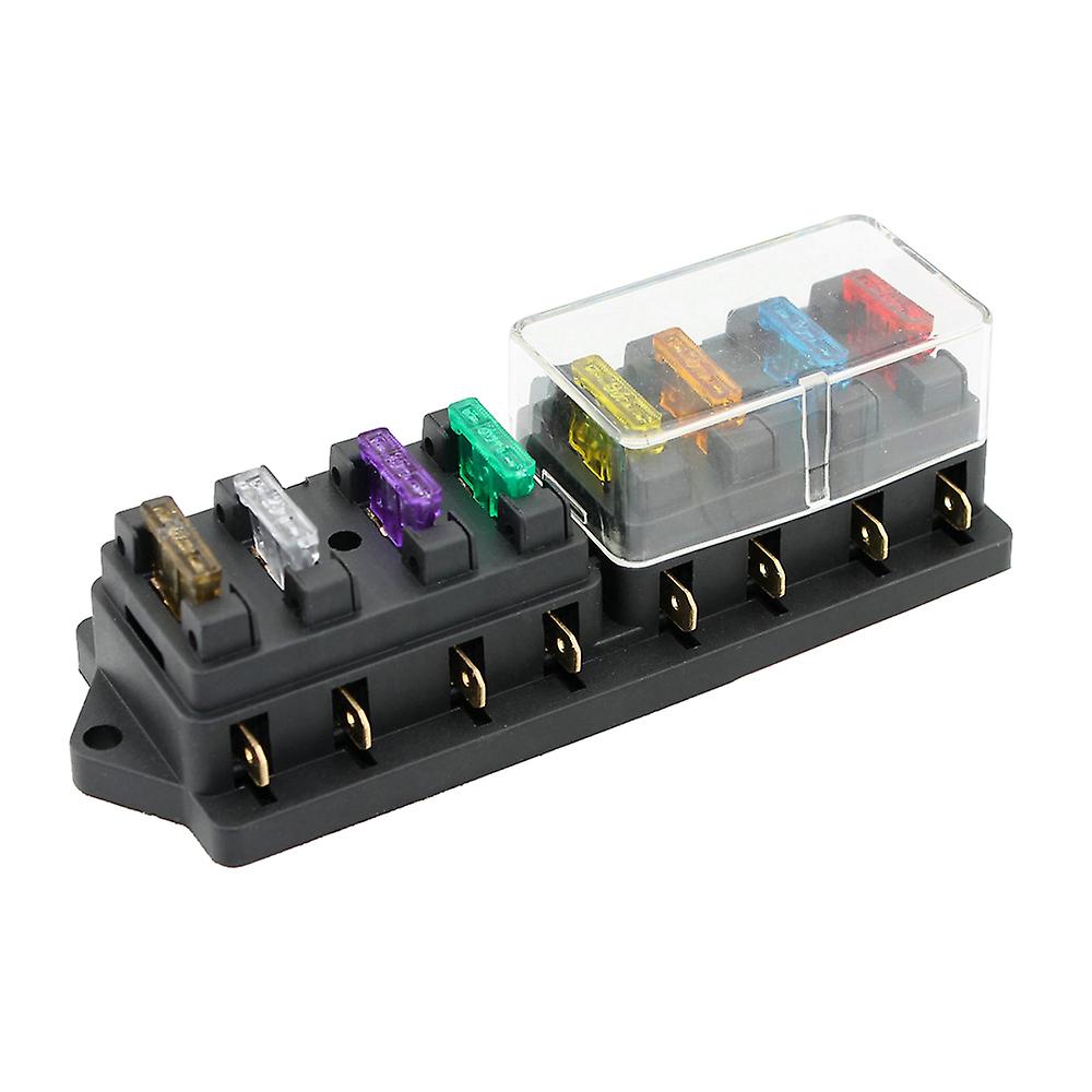 8 Way Fuse Box Holder Fuse Block With 8 Standard Fuse