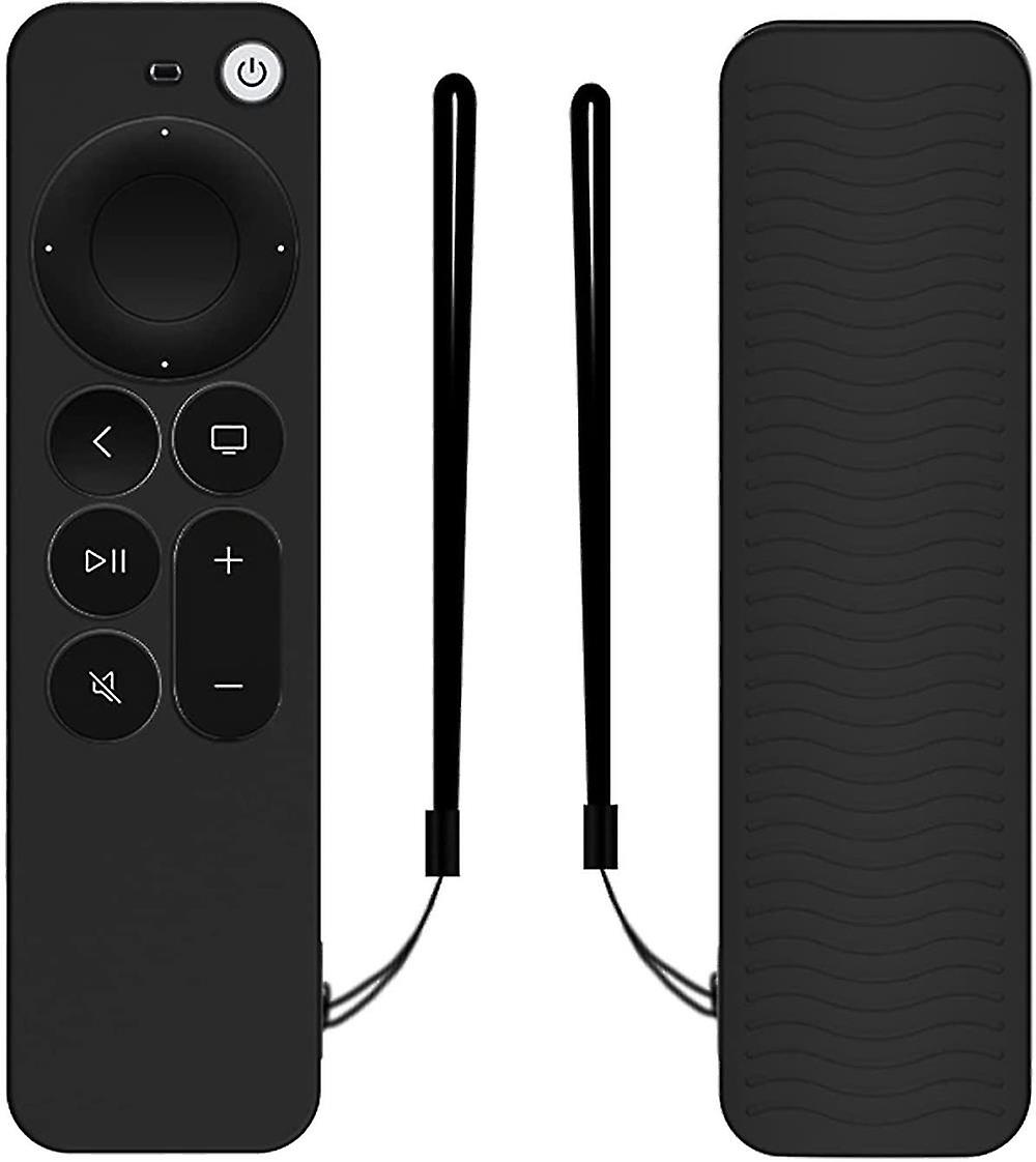 Black Silicone Cover For Remote Control Apple Tv Gen 6 2021