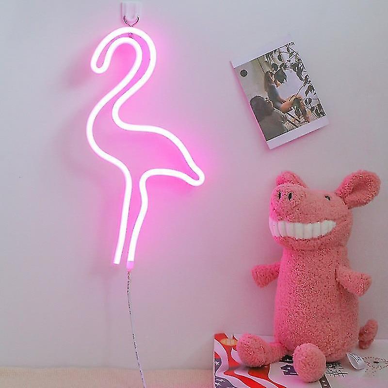 Flamingo Pink Colorful Rainbow Led Neon Sign Light