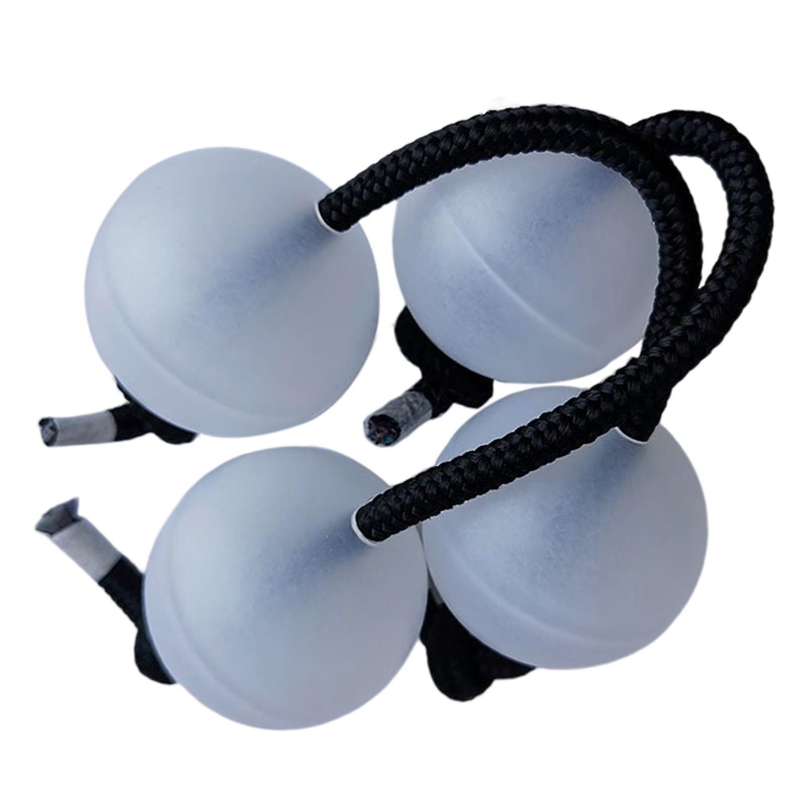 4Pcs Authentic African Shaker Portable Convenient for Percussion Ensembles White