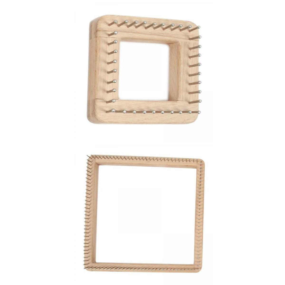 2x DIY Knitting Loom Needlework Board Tools for Beginners Hats Scarf