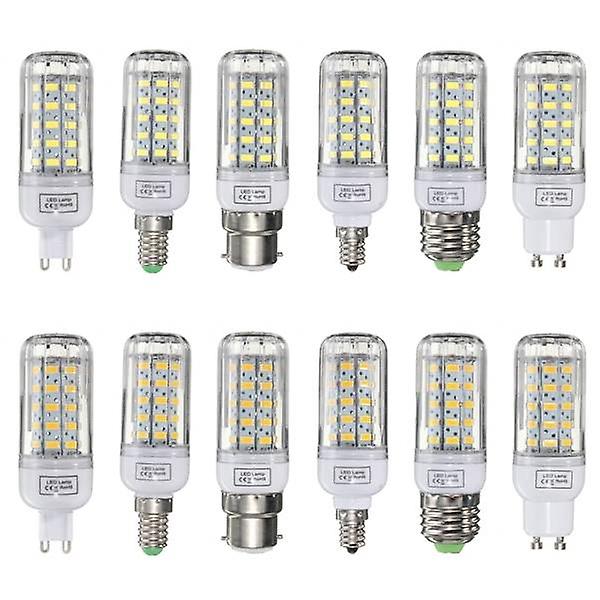 Dimmable 5w Led Bulb E27/e14/e12/b22/g9/gu10 220v White/warm White 50 Smd 5730 Corn Light Lamp