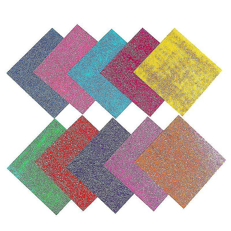 Glitter Origami Paper, 50 Sheets Colored Origami Sparkly Paper Premium