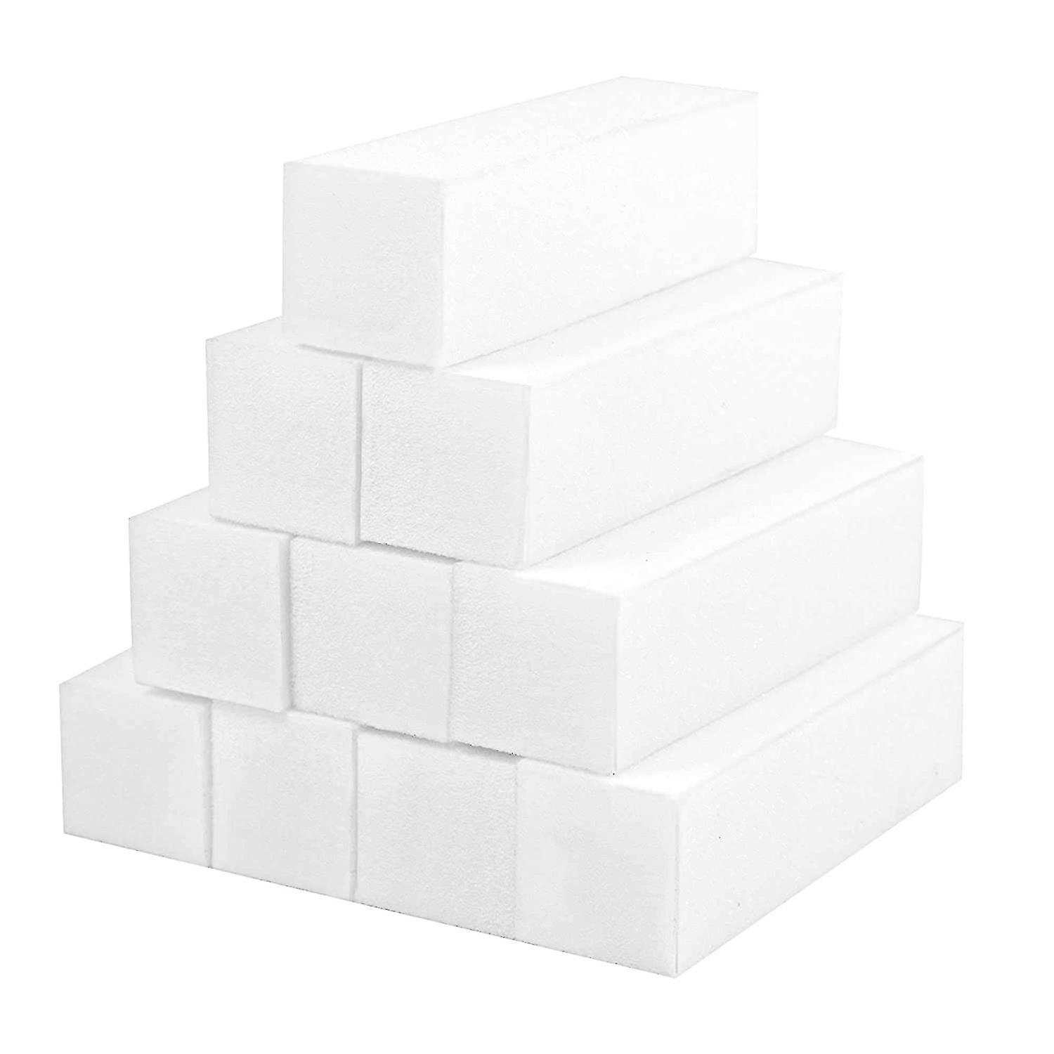 10 X White Sanding Blocks for Nail Design Nail Polishing Block Polishing Surfaces Nail File Block N