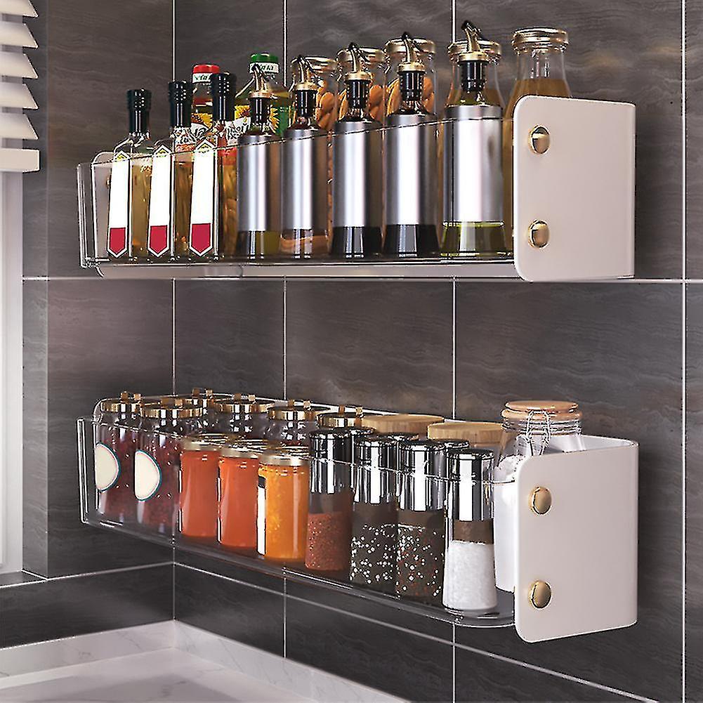 Multifunctional Kitchen Storage Rack Wall Mounted Seasoning