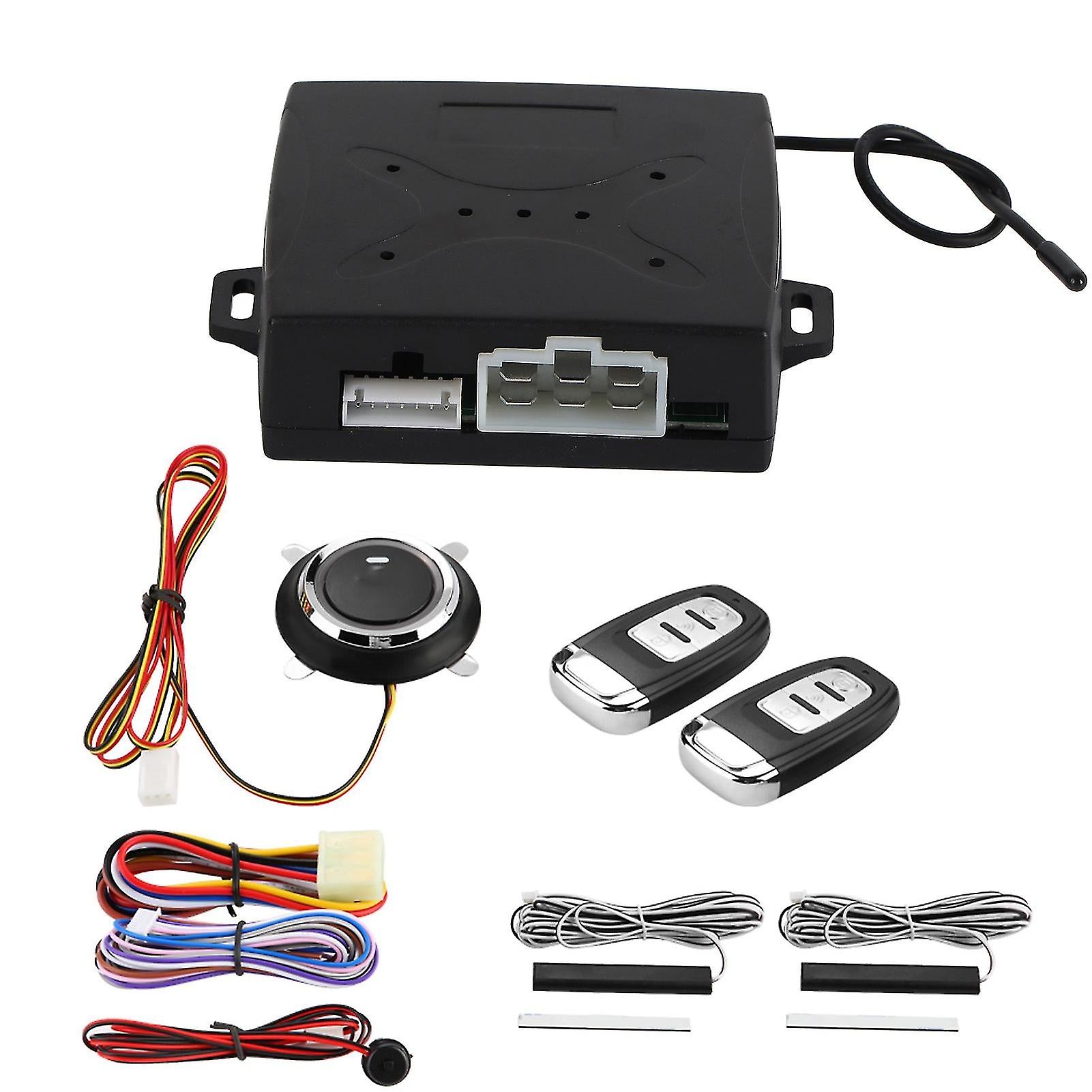 Universal Car Alarm System Engine Ignition Keyless Entry Push Button Remote Starter