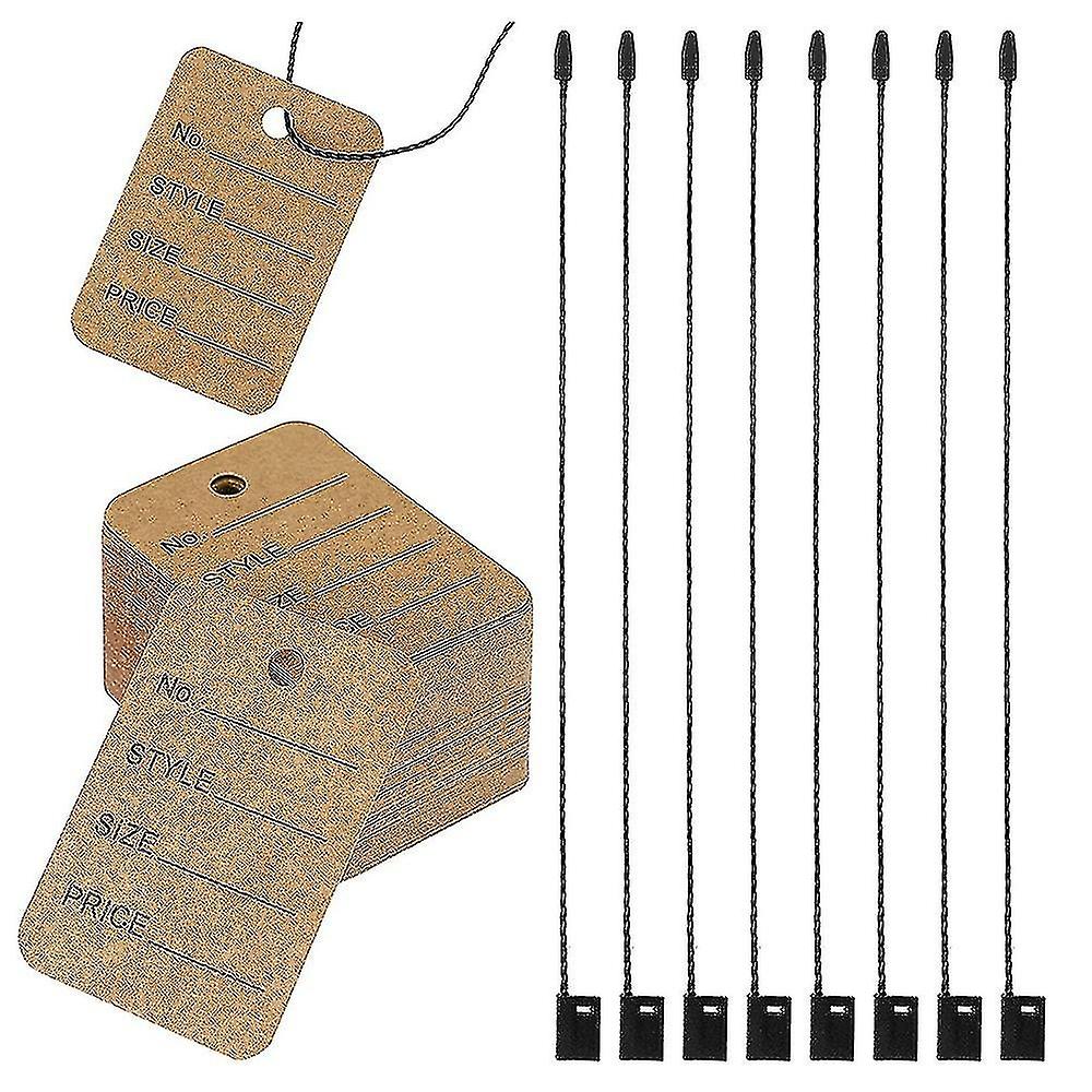1000 Pieces Price Tags and Hang Tag String, Clothing Tags for Clothing Marking Tags Unstrung Tags S