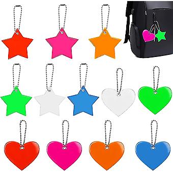 Colgante reflector de seguridad, colgante reflector 12pcs, colgante reflector de seguridad para mochila de estudiante
