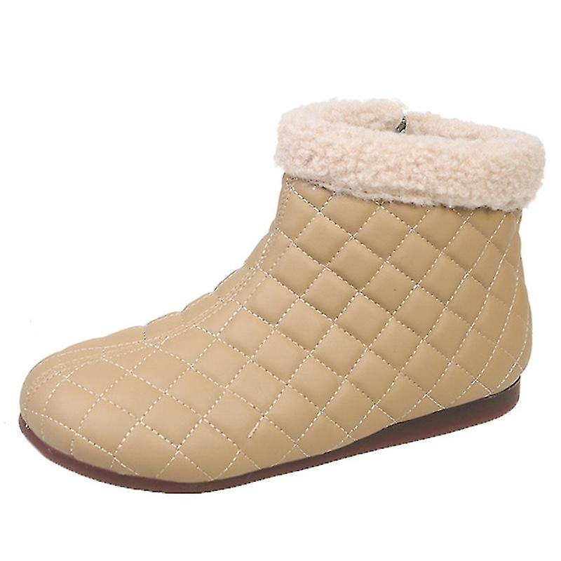 Women Slippers Ladies Ankle Boots Memory Foam Fur Thermal Warm