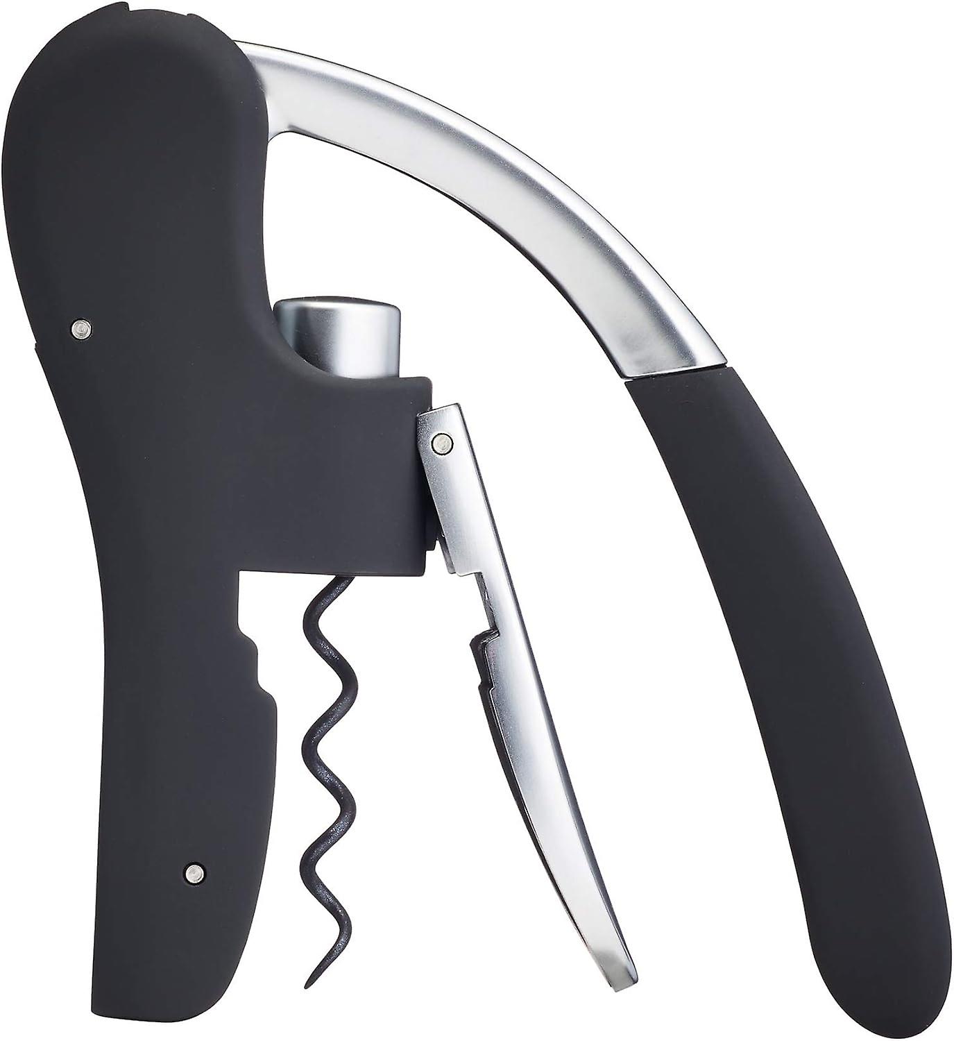 Bar Craft Corkscrew with Capsule Cutout, Black