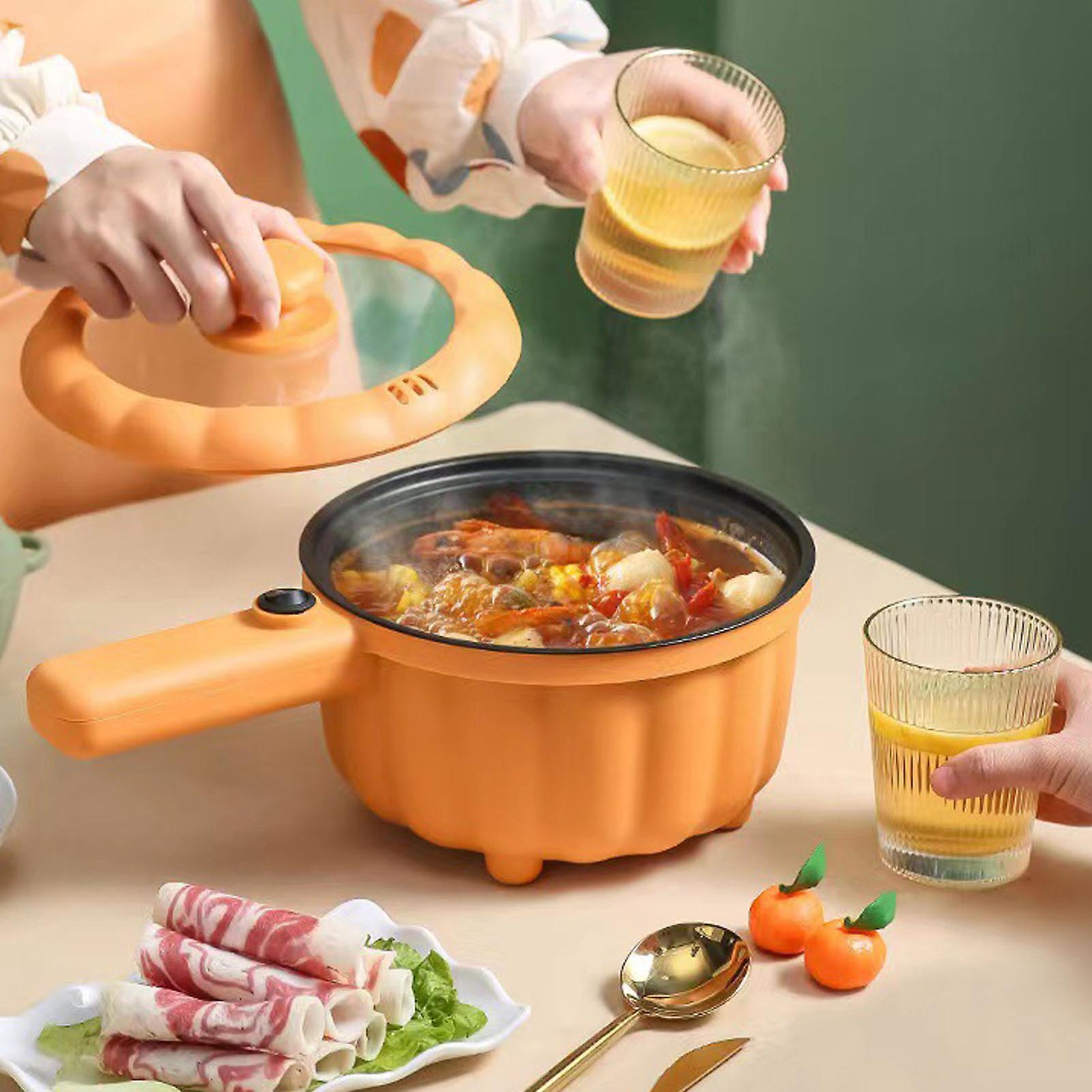 Elektrisk Hot Pot med Langt Håndtak Mini Non Stick Multifunksjon Elektrisk Komfyr For Hjemmekontor