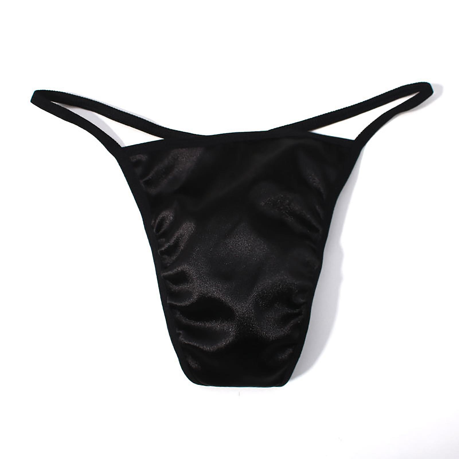 Fianao U Convex Low Rise Solid Color Men Thong U Convex Open Hip G-strings Underwear Inside Wear