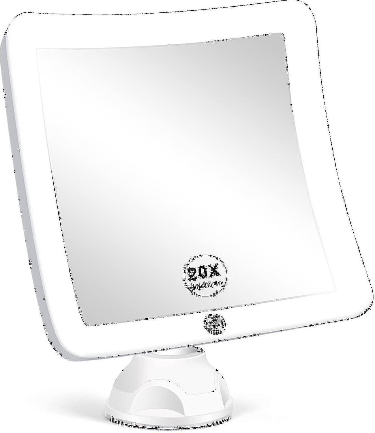 7x Magnifying Mirror With Led Light, Upgraded Lighted Makeup Mirror With Magnification