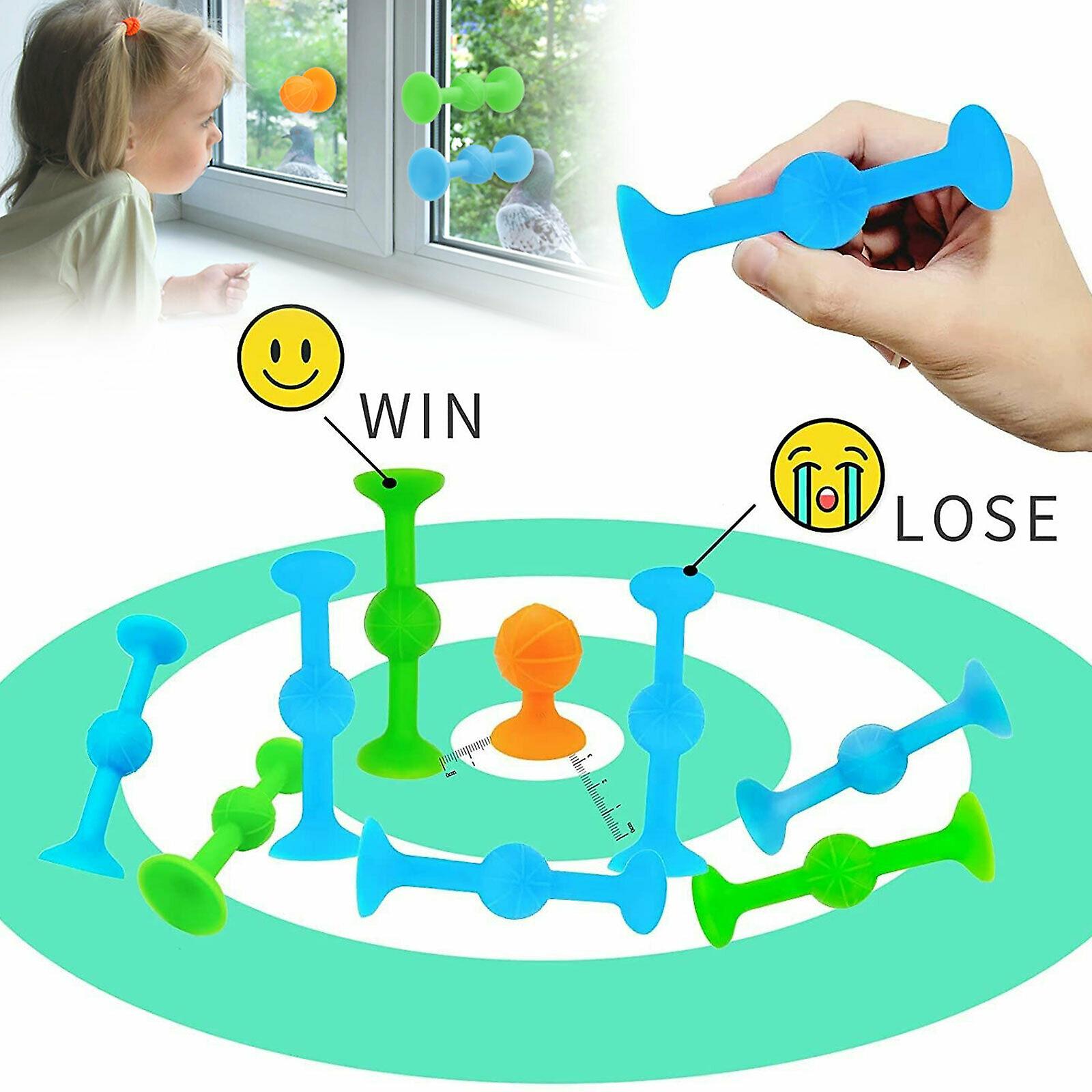 18Pcs Sucker Darts Throwing Game Sticky Pop Table Family Toy Stress Reliver Toys