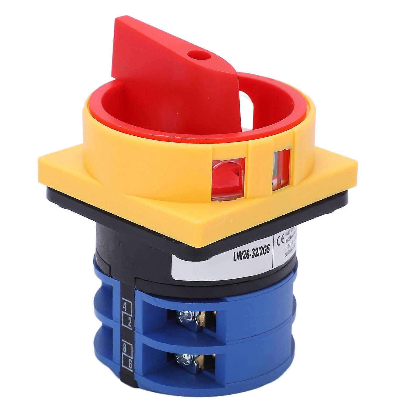 BERM Changeover Switch Universal Padlockable Cam Selector Latching Switch 32A AC240V AC440V