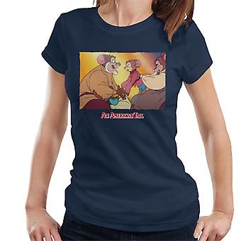 An American Tail Papa And Fievel Embrace Women's T-Shirt Fruugo US