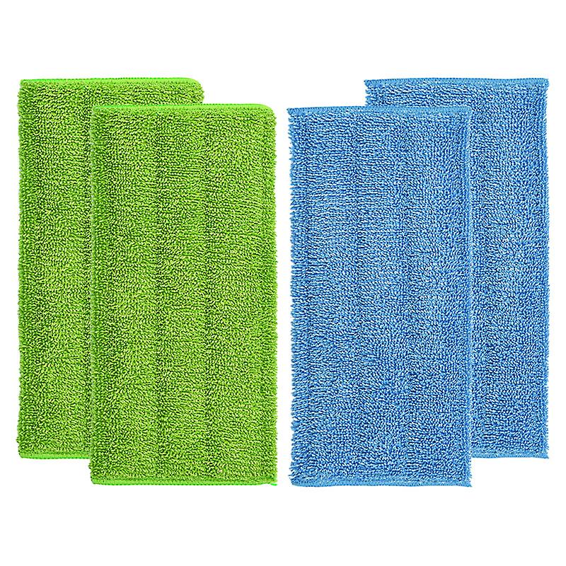 Set of 4 Microfiber Mop Pads Suitable for Microfiber Mop Pad Refills Reusable and Washable WetJet Cleaning