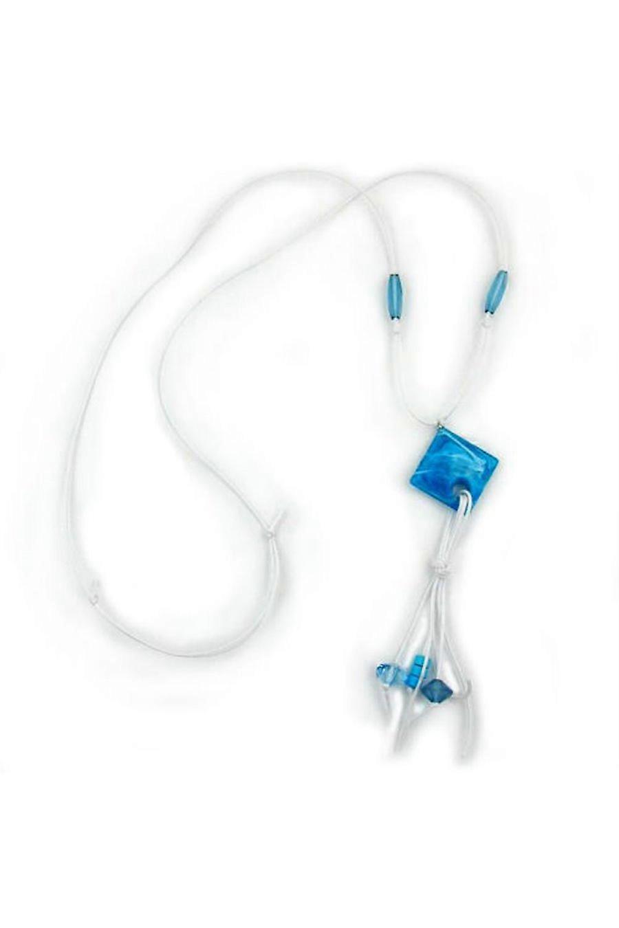 Necklace Turquoise Square Cord,90cm - Gl02810