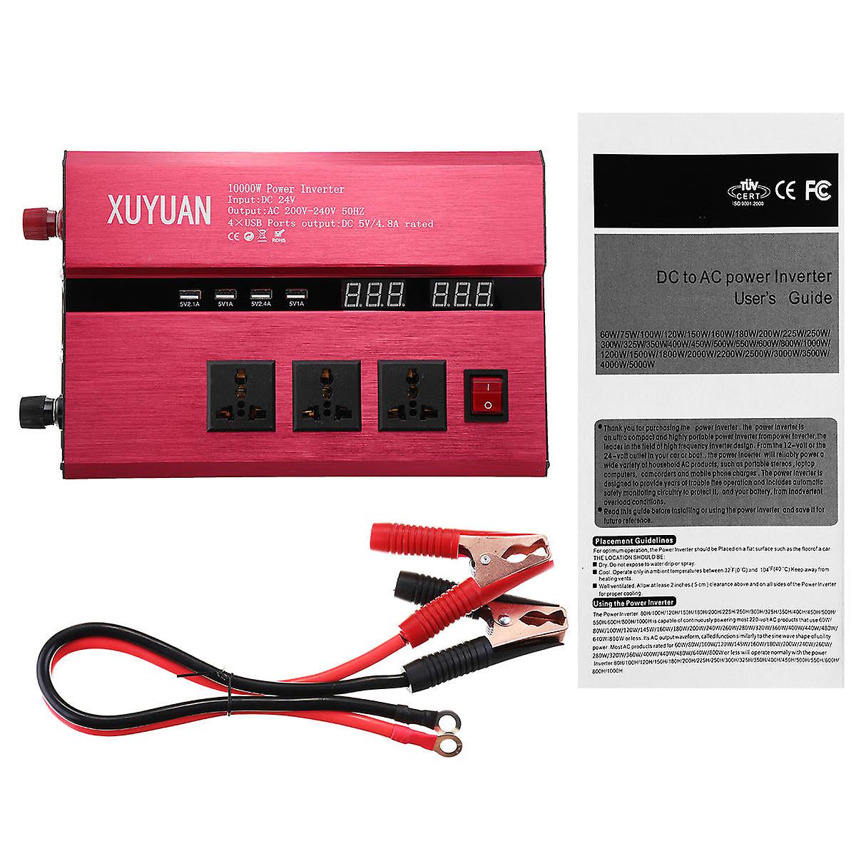 Dc 12v/24v To Ac 110v/220v Solar Power Inverter 10000w Peak Power Sine Wave Converter