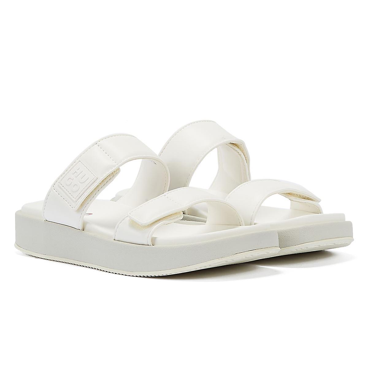 Hugo Emma Women's Cream Slides