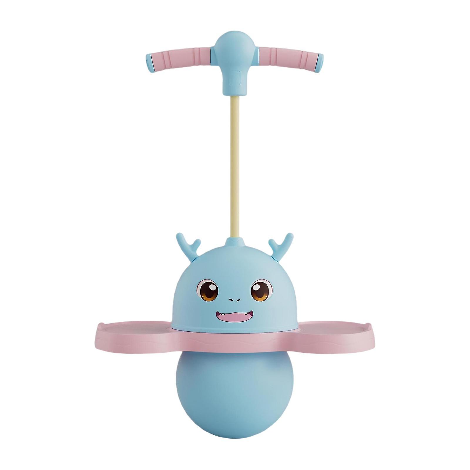 כדור פוגו עם ידית כדור מקפץ ילדים מתנות אחיזה חזקה לוח איזון מצחיק מקל פוגו קפיצה למשחקים אימון ביתי כושר גופני