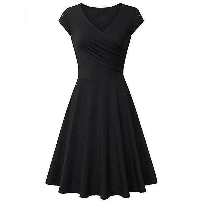Rochie Wrap cu maneca scurta pentru femei-n