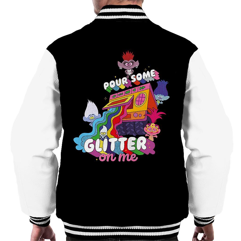 Trolls Pour Some Glitter On Me Men's Varsity Jacket