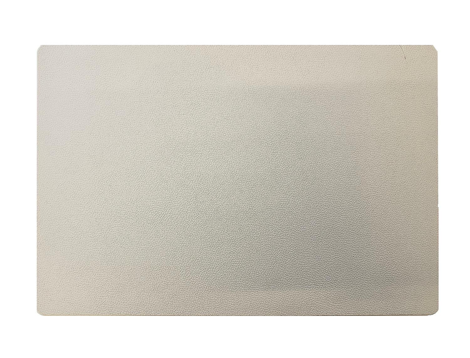 Underlägg Läderlook Vitt/Svart 4-pack