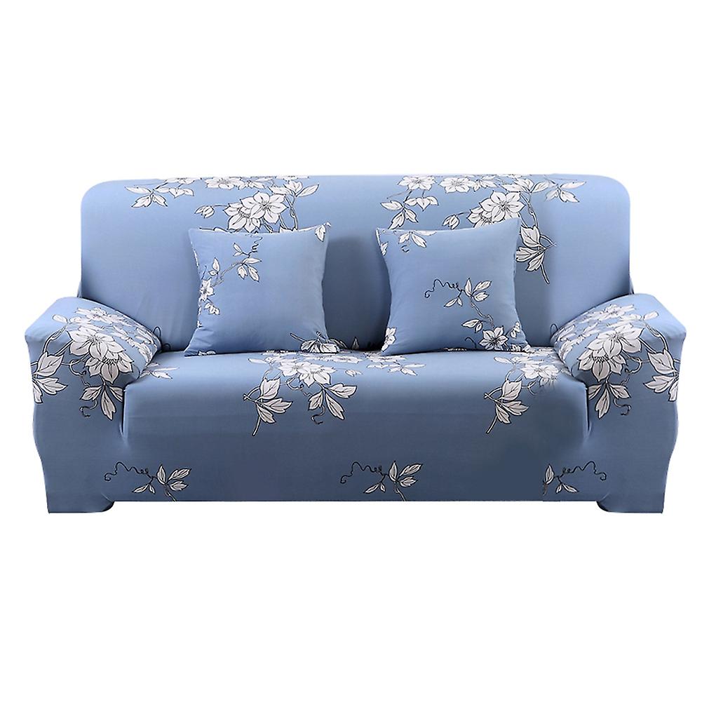 Flower Pattern Soft Sofa Cover Slipcover Sofa Protector Decoration (for 4 Seat Sofa)