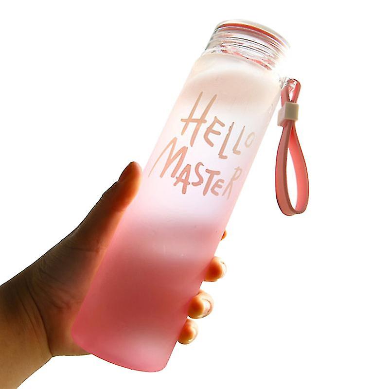 1pcs Frosted Glass Water Bottle