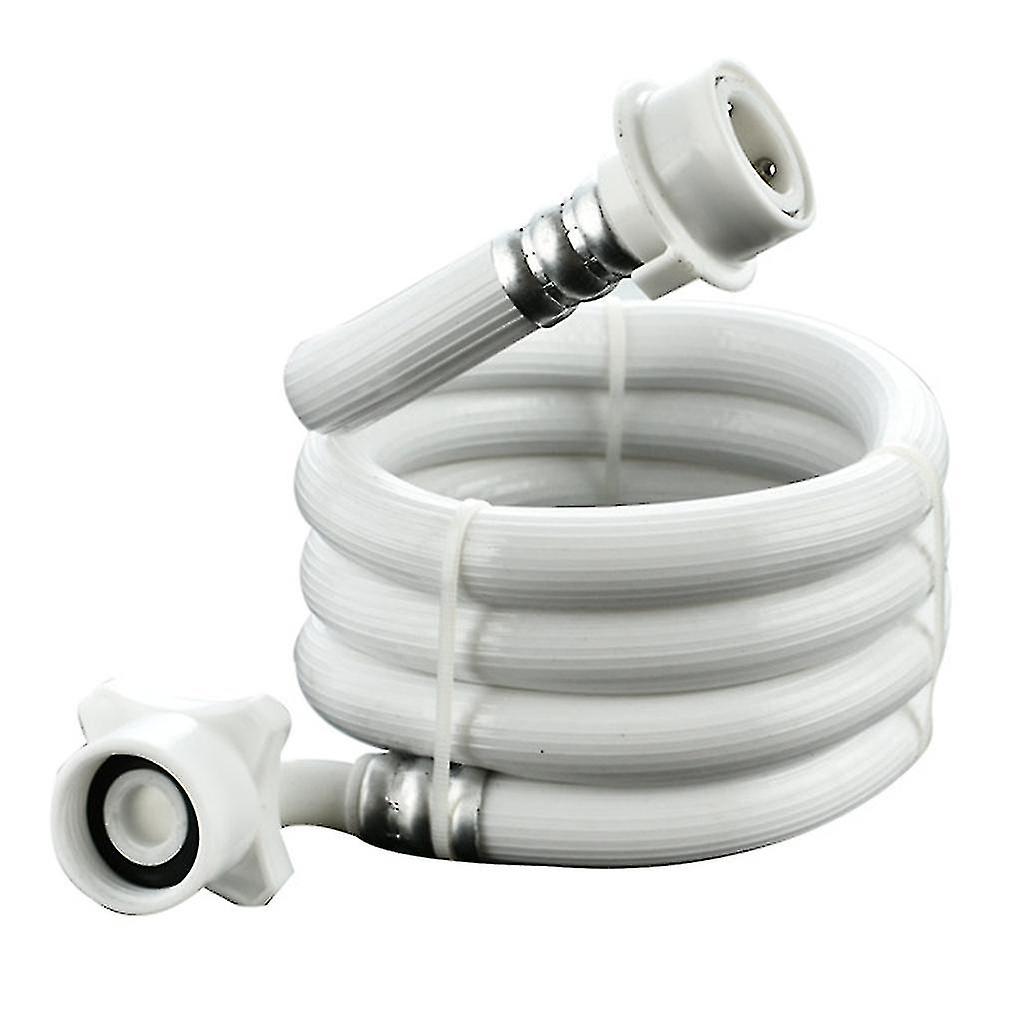 Tuyau de laveuse flexible universel pour machine à laver Tuyau d’entrée d’eau blanc long