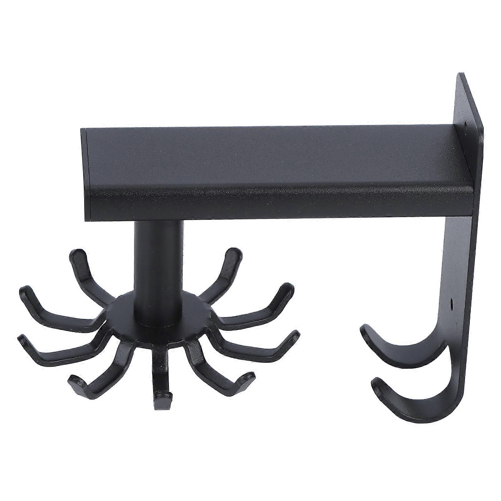 Wall Mounted Hook Rack Rotating Removable Hooks Spatula Spoon Hanging Storage Holder Kitchen SuppliesSingle with Hook A-B