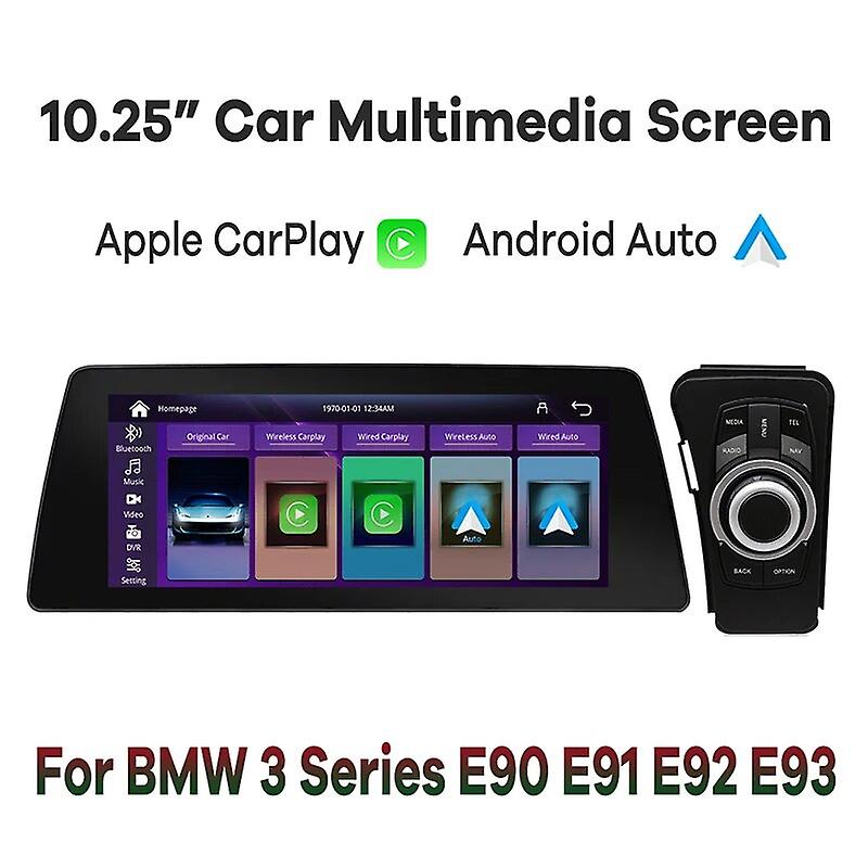 10.25" Wireless Carplay Android Auto Car Multimedia For Bmw 3 Series E90 E91 E92 E93 2005-2012 Head Unit Linux Touch Screen