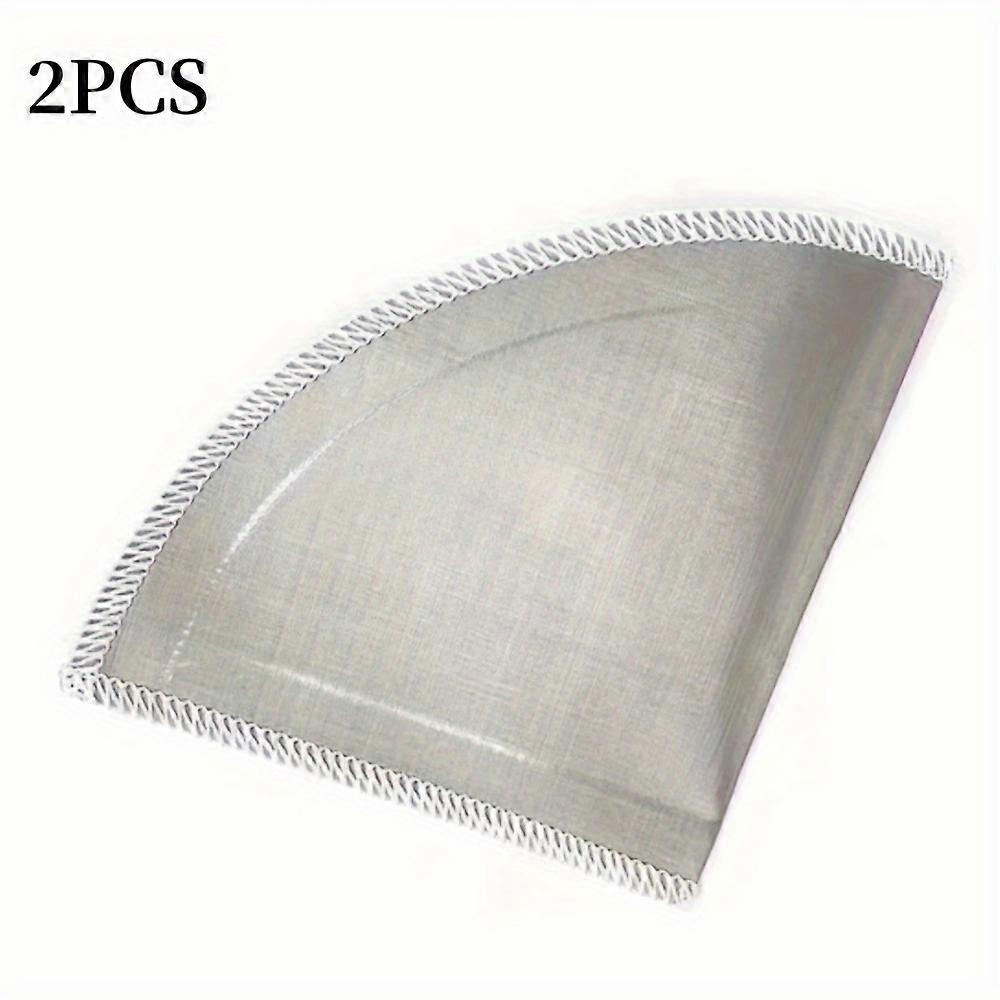 1pc/2pcs, Fine Mesh Filter, Reusable Pour Over Coffee Filter Paperless Coffee Filter, Stainless Steel Cone Filter 3-4 Cups Coffee Drip Filter
