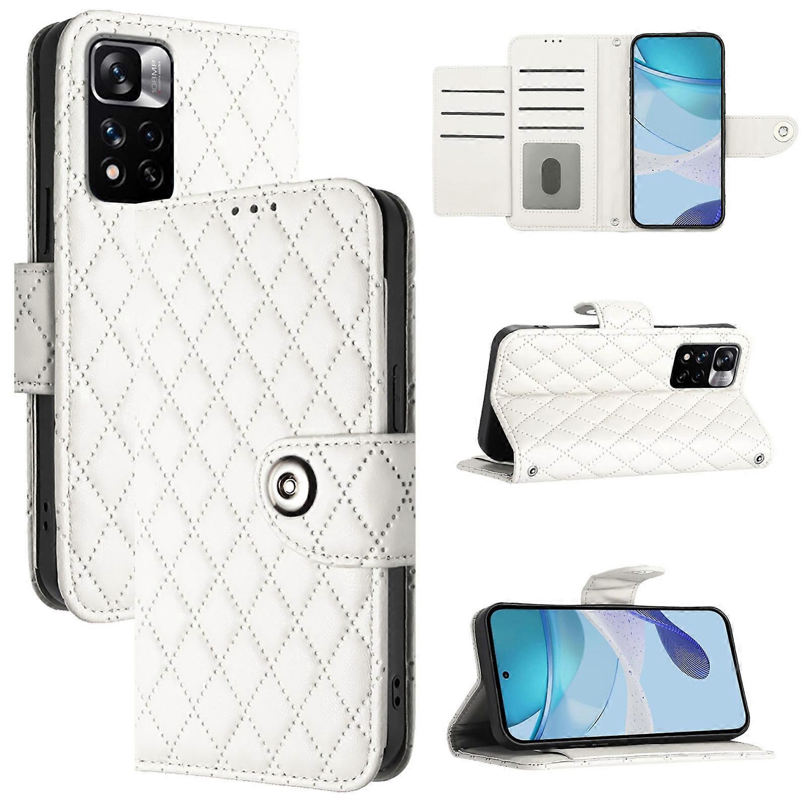 Rombic läderfodral för Xiaomi Poco X4 NFC