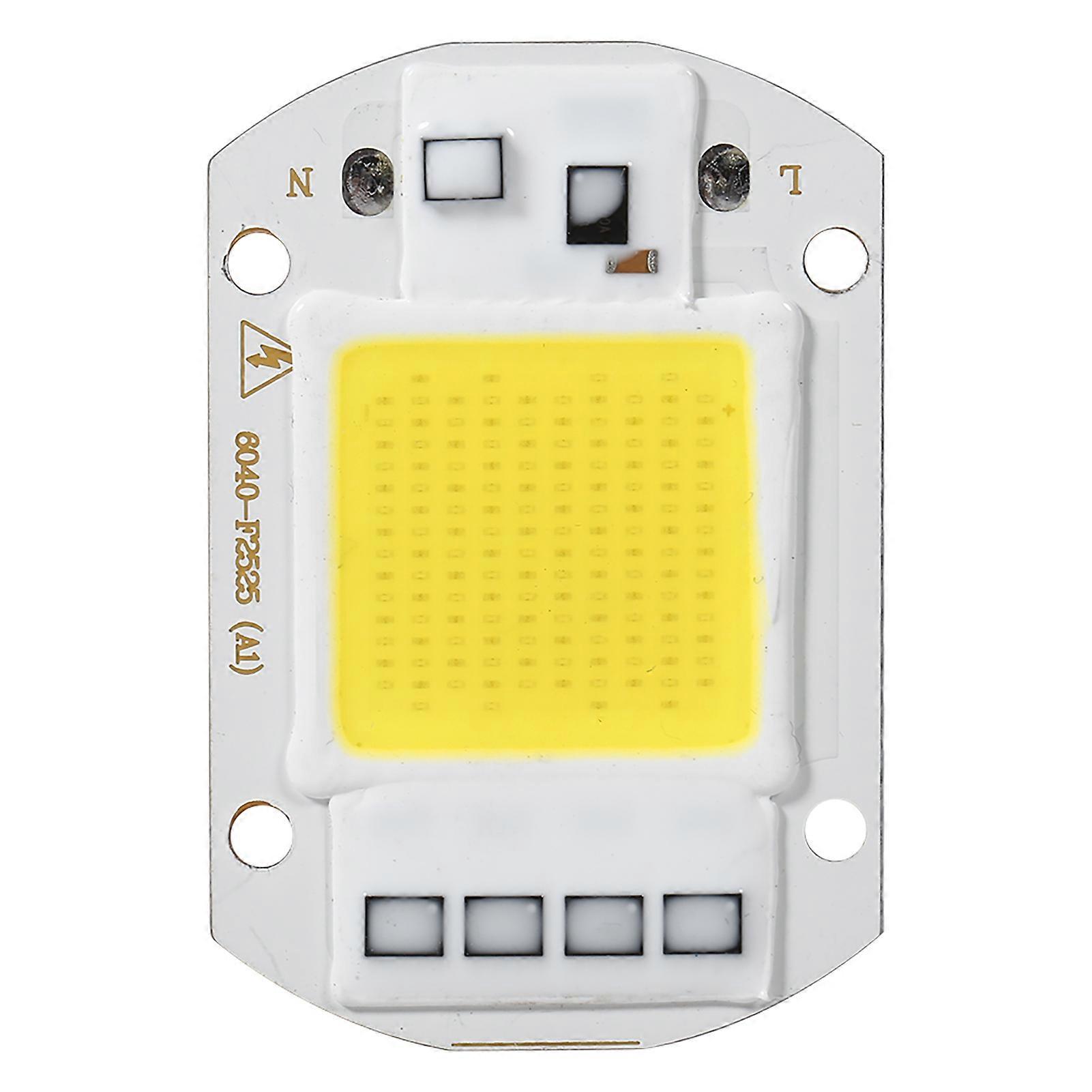 1 Stück 220V 50W Weiß Hochleistungs-integrierte LED-Flutlicht COB-Chip-Lampe (50W Weiß)