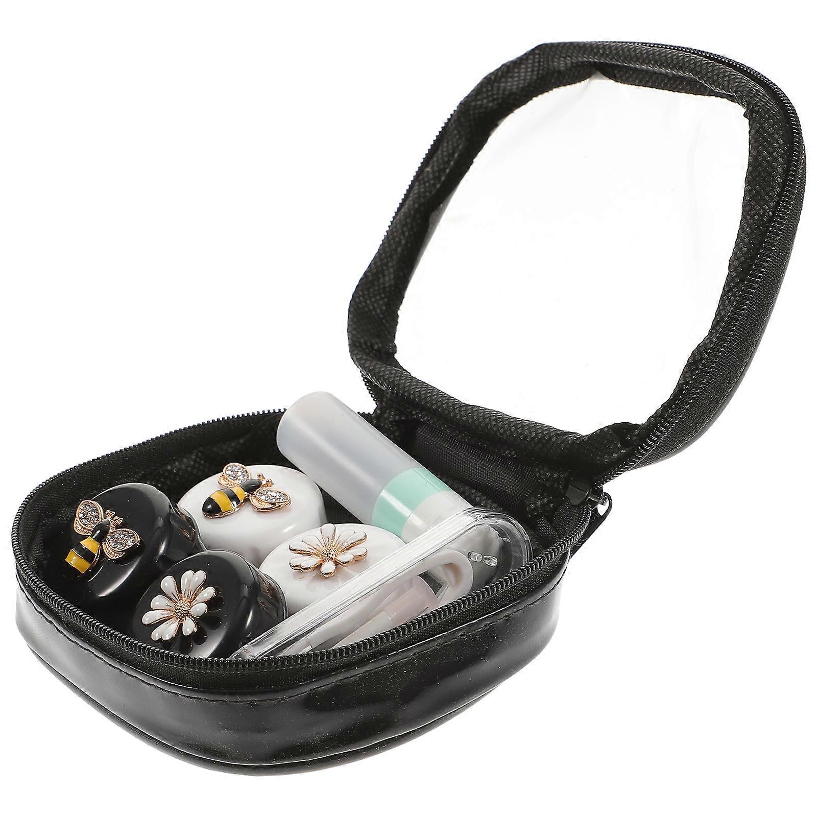 1 Set Dust-proof Cosmetic Lens Case Container Lens Boxes Travel Invisible Lens Box