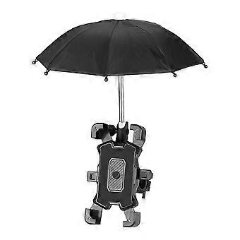 telefon paraply stativ - 360 rotation cykel motorcykel tilbehør mobiltelefon lokomotiv paraply bærbar mini parasol solskærm cykel umbr