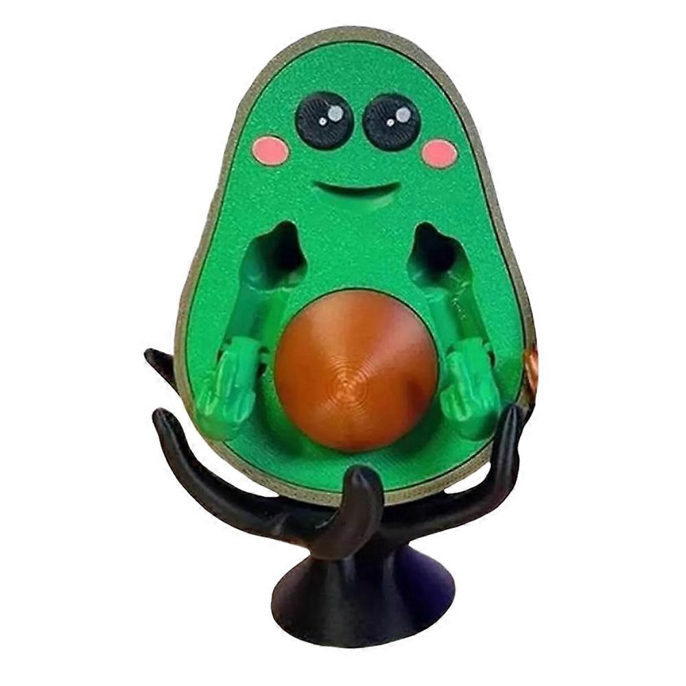 3D Printed FCK-You-Cado, 3D Printed Bad Avocado, Printed Middle Finger Statue