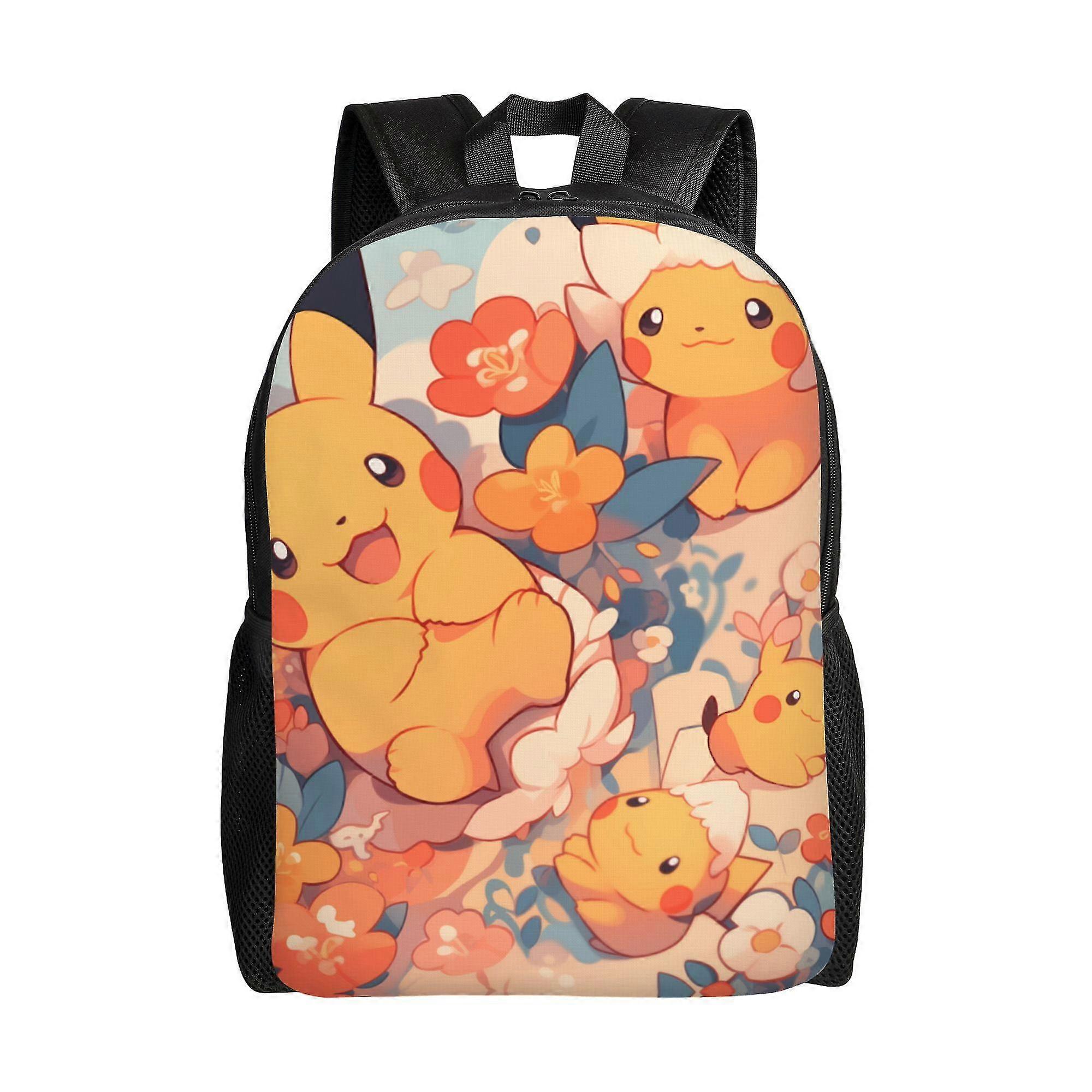 حقيبة ظهر Pi-Ka-Chu ، حقيبة ظهر خفيفة الوزن للأطفال البالغين للأطفال للطلاب ، حقيبة ظهر للكمبيوتر المحمول لعمل الكلية - SYS95